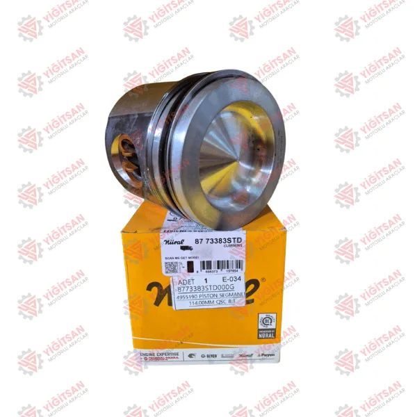 4955190 PİSTON SEGMANLI 114.00MM QSC 8.3 ek görsel